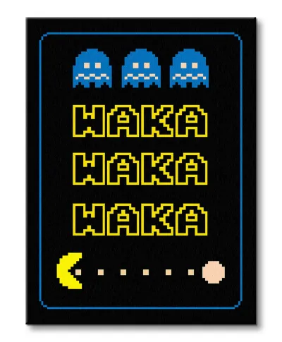 Pac-Man Waka Waka Waka - obraz na płótnie