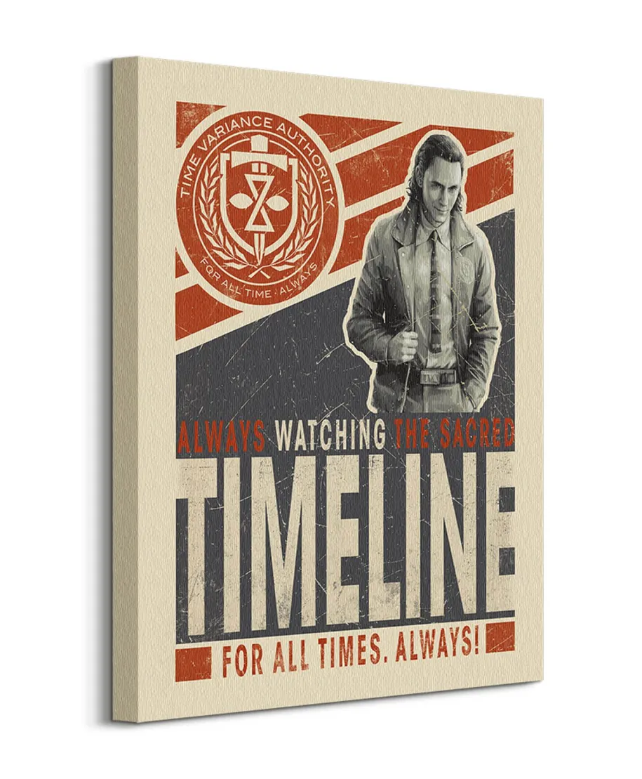 Loki Timeline - obraz na płótnie