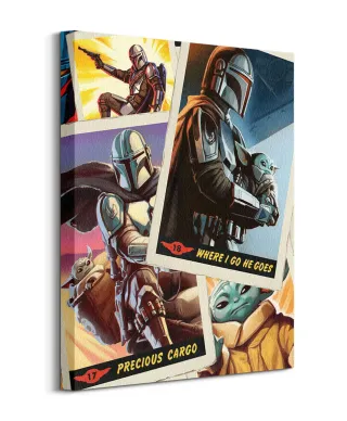 The Mandalorian Cards - obraz na płótnie