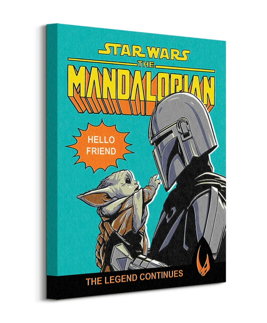 Star Wars The Mandalorian Hello Friend - obraz na płótnie