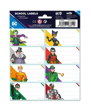 DC Comics Superheroes - naklejki na zeszyt
