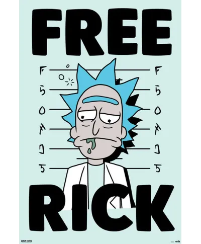 Rick And Morty Free Rick - plakat