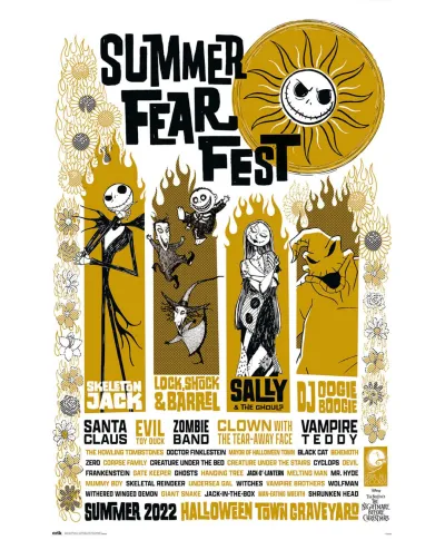 Nightmare Before Christmas Summer Fear Fest - plakat