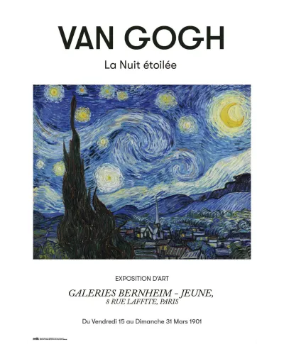 Van Gogh La Nuit Etoilee - plakat