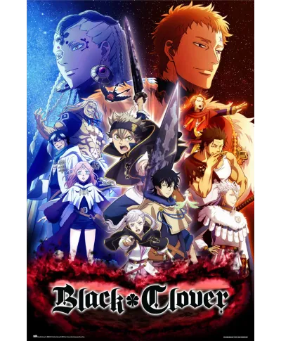 Black Clover Characters - plakat