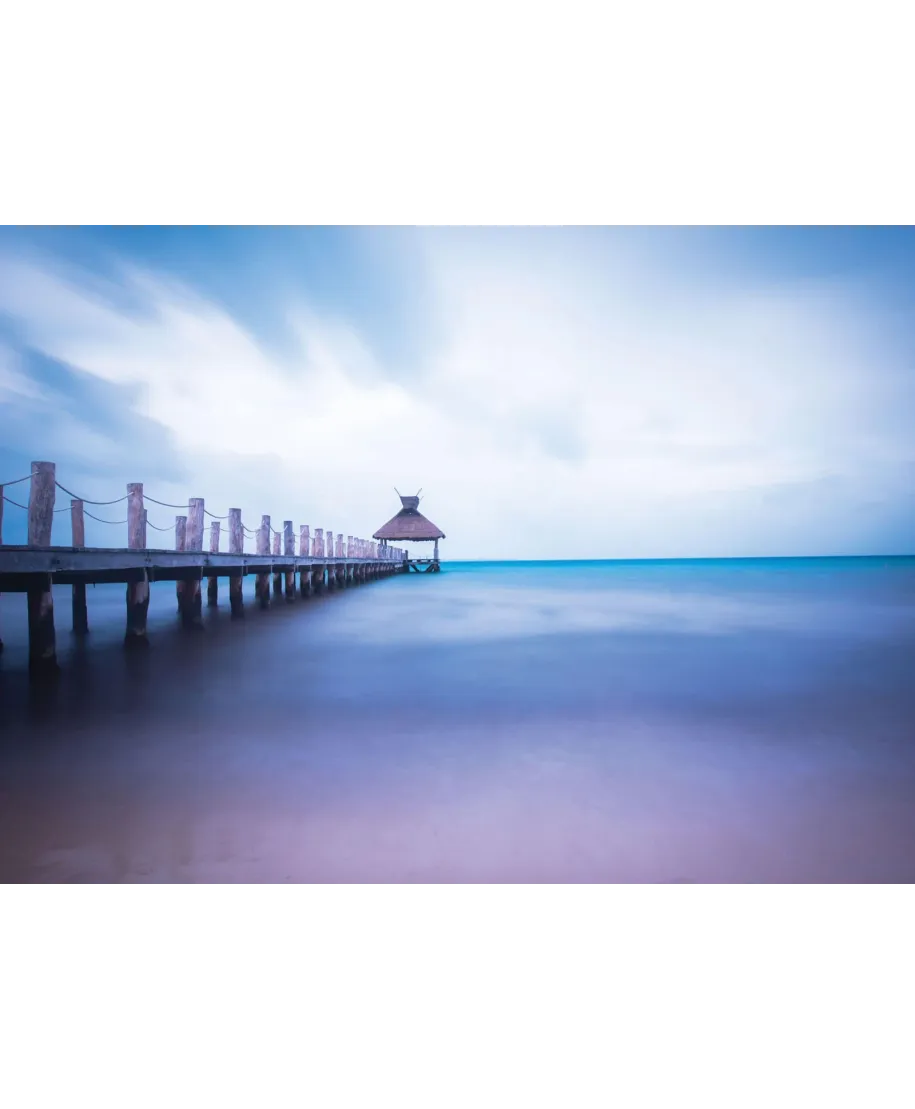 Drewniane molo - fototapeta