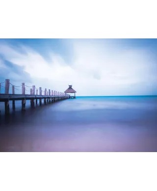 Drewniane molo - fototapeta