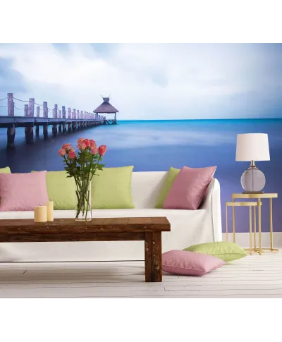 Drewniane molo - fototapeta