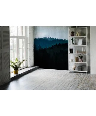 Ponury Las - fototapeta