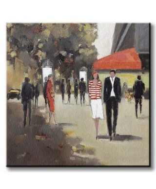 Café De La Paix, Paryż - Obraz na płótnie