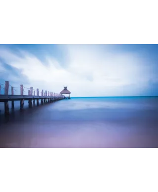 Drewniane molo - fototapeta