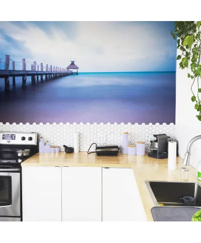 Drewniane molo - fototapeta