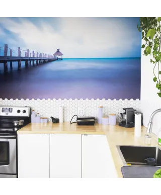 Drewniane molo - fototapeta