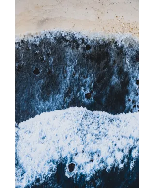 Fala morska - fototapeta