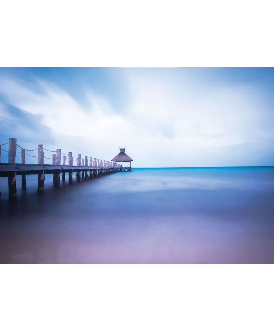 Drewniane molo - fototapeta