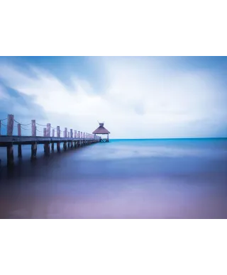 Drewniane molo - fototapeta