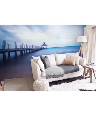 Drewniane molo - fototapeta