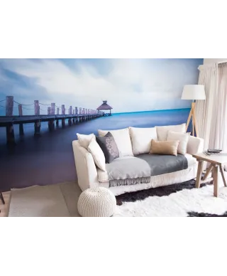 Drewniane molo - fototapeta