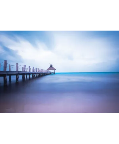 Drewniane molo - fototapeta