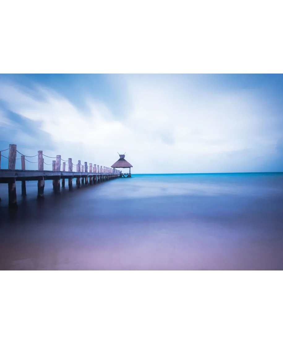 Drewniane molo - fototapeta