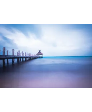 Drewniane molo - fototapeta