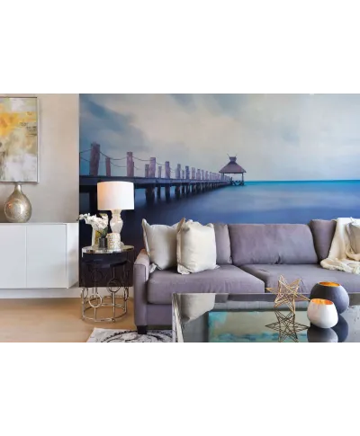 Drewniane molo - fototapeta