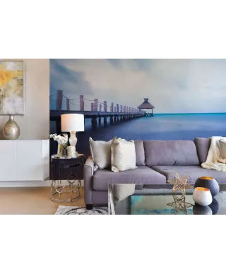 Drewniane molo - fototapeta