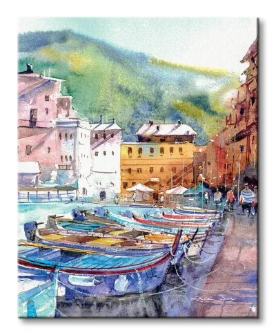 Vernazza On A Sunny Afternoon - obraz na płótnie