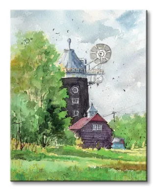 Wray Common Windmill Surrey - obraz na płótnie