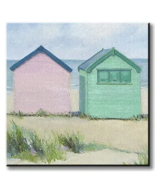 Beach Huts - Obraz na płótnie
