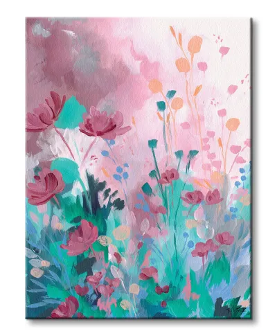 Fantaisie Florale - obraz na płótnie