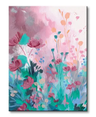 Fantaisie Florale - obraz na płótnie