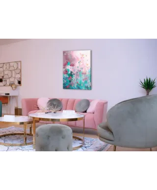 Fantaisie Florale - obraz na płótnie