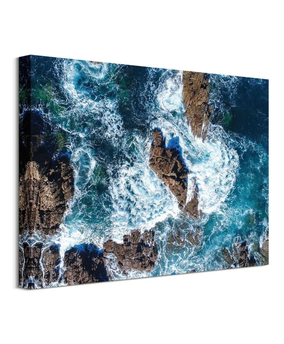 Wzburzony ocean - Obraz na płótnie