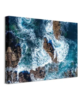 Wzburzony ocean - Obraz na płótnie