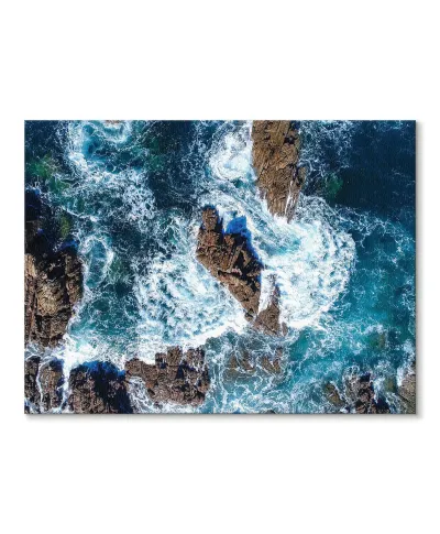 Wzburzony ocean - Obraz na płótnie