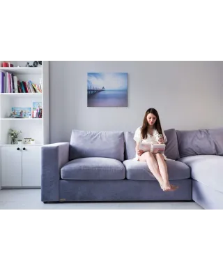 Drewniane molo - Obraz na płótnie