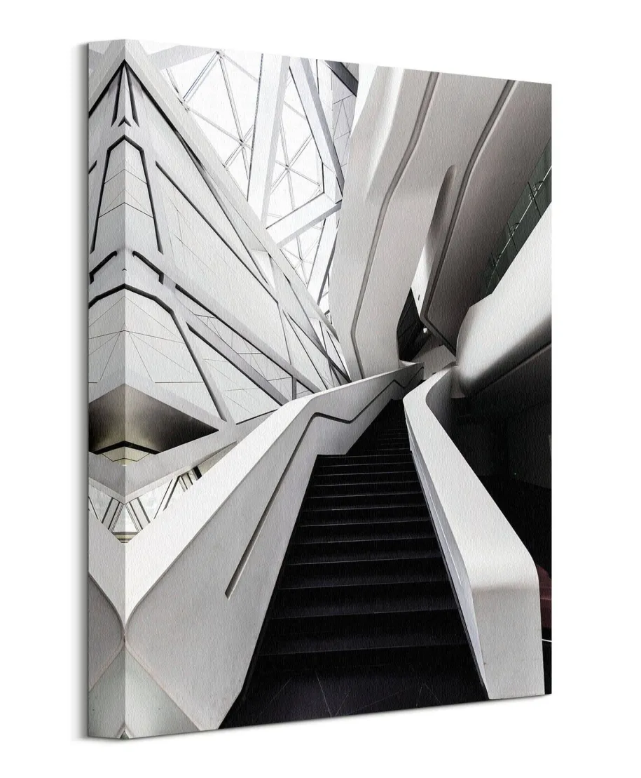 Czarne Schody - Obraz na płótnie