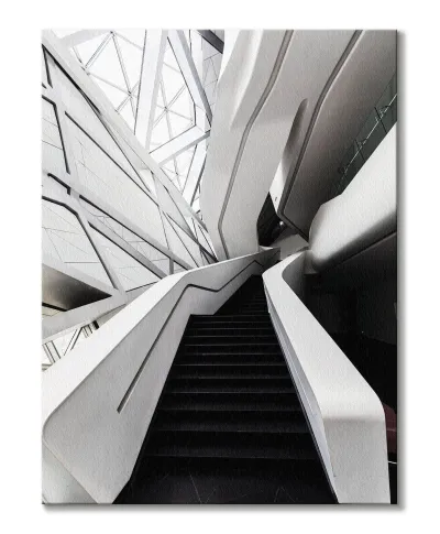 Czarne Schody - Obraz na płótnie