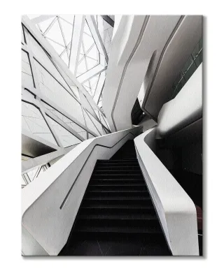 Czarne Schody - Obraz na płótnie