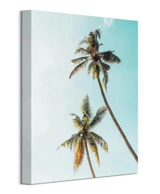 Palmy w Słońcu - Obraz na płótnie