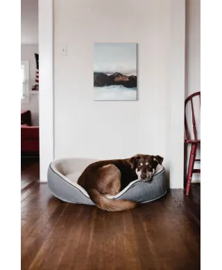 Góry we mgle - Obraz na płótnie