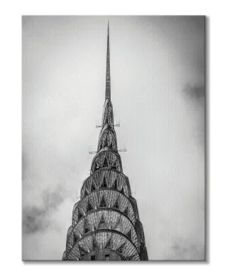 Top of The Chrysler Building - Obraz na płótnie