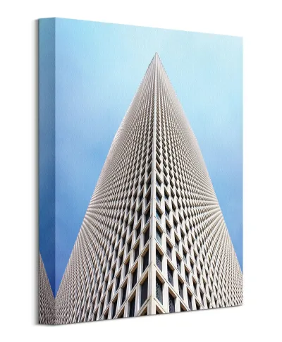 Wieżowiec na tle nieba - Obraz na płótnie