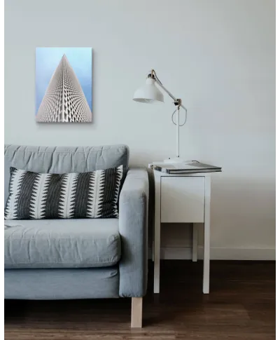 Wieżowiec na tle nieba - Obraz na płótnie