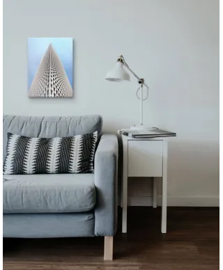 Wieżowiec na tle nieba - Obraz na płótnie