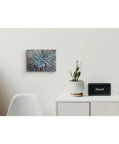 Korony drzew w słońcu - Obraz na płótnie