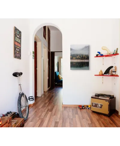 Mglista jesień - Obraz na płótnie