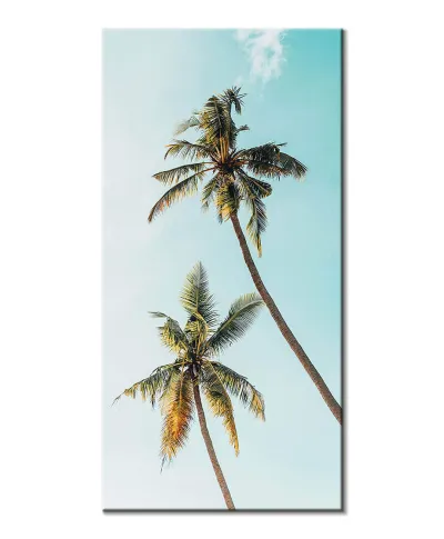 Palmy w Słońcu - obraz na płótnie