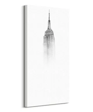 Empire State Building we mgle - obraz na płótnie